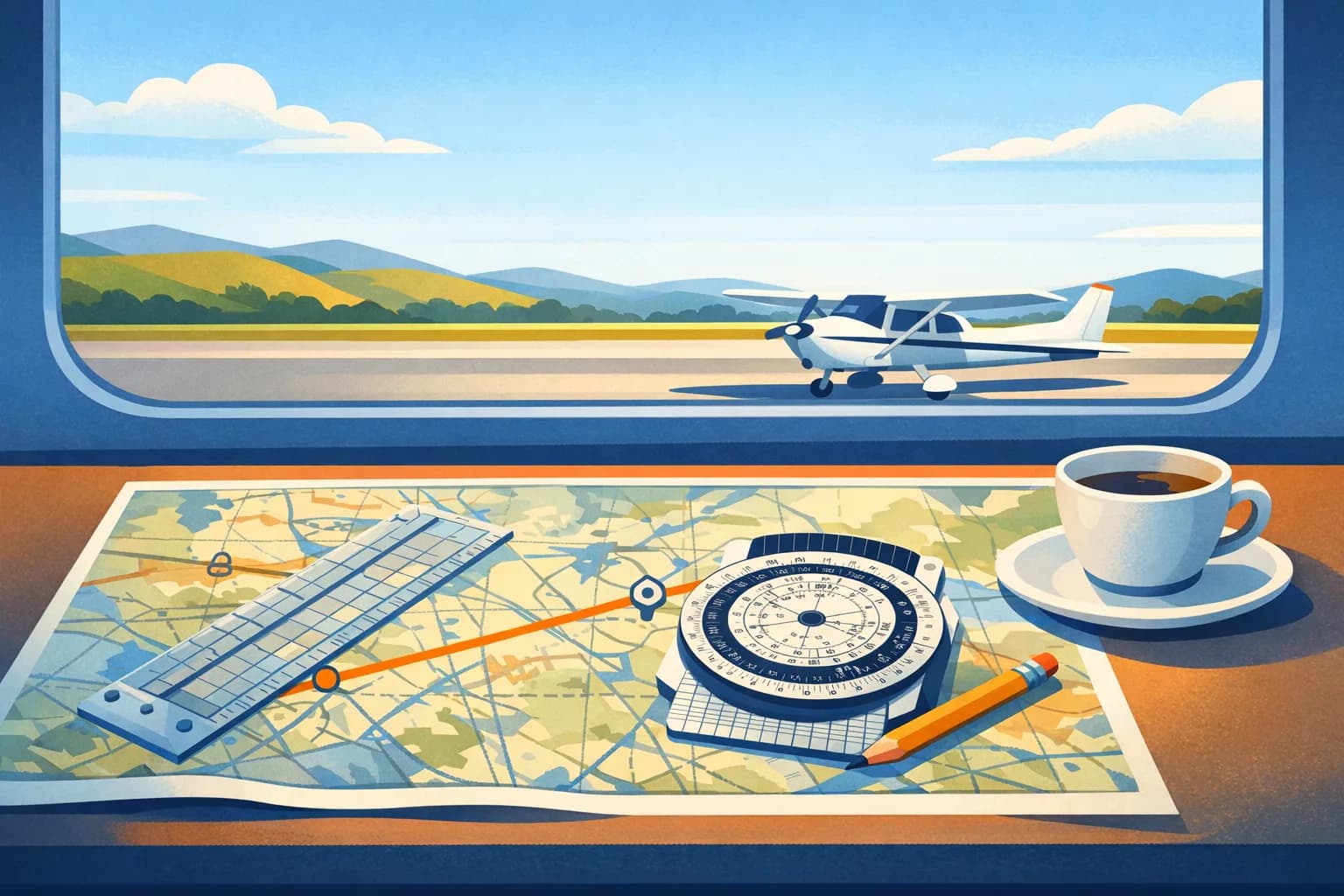 Cross-Country Flight Planning — illustration